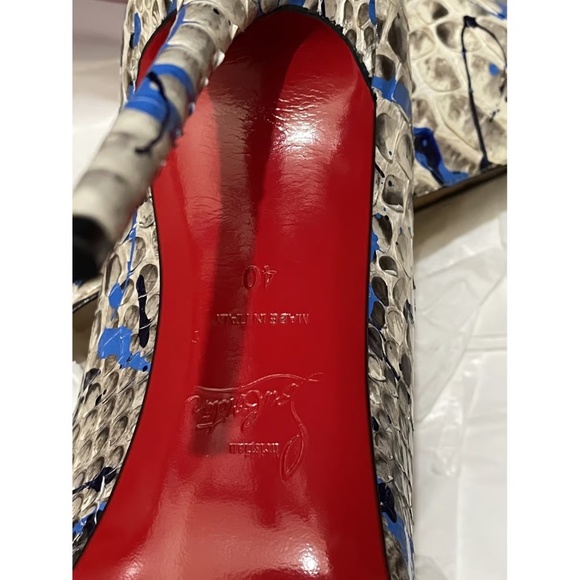 Christian Louboutin So Kate Python Vulcano BNIB 10 - Picture 6 of 9